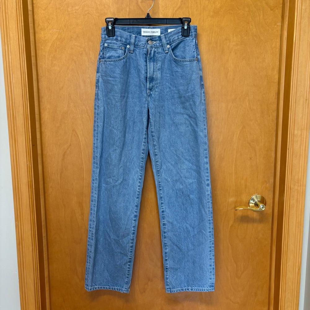 Denim Forum The 90s So-Soft Hi-Rise Baggy Jeans Women 24 Blue Aritzia 124789